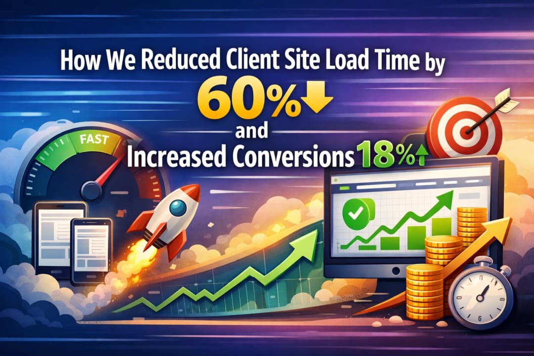 How We Reduced Client Site Load Time by 60% and Increased Conversions 18%