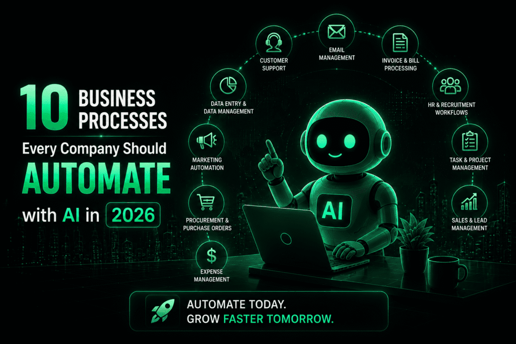10 Business Processes Every Company Should Automate with AI in 2026