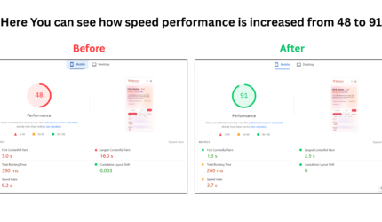 Here You can see how speed is increased